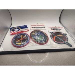 Vintage NASA Space Patches Lot of 3 Kennedy Space Center US Space Camp Memorial